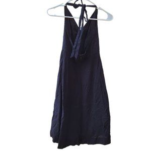 J Crew Size 6P Black Halter Dress